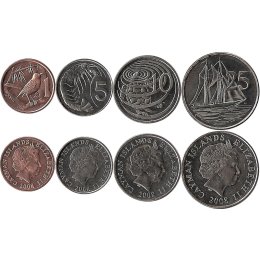 Kaimaninseln 1, 5, 10, 25 Cent 2008