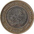 Lesotho 5 Maloti 1995 "50th Anniversary of the...