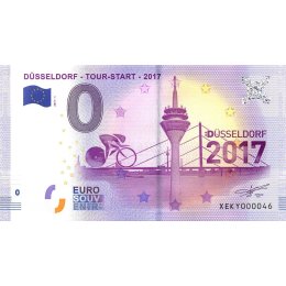 Deutschland 0-Euro Schein 2017 D&Uuml;SSELDORF - TOUR - START - 2017