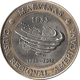Argentinien 2 Pesos 2012 "30th Anniversary of the Malvinas War"