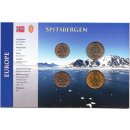 Spitzbergen 10, 25, 50, 100 Rubel 1993 Blister