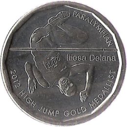 Fidschi 50 Cents 2013 &quot;High Jump Gold Medalist Iliesa Delana&quot;