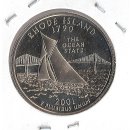 USA Quarter 2001 Rhode Island "S"