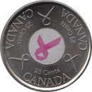 Kanada 25 Cents 2006 &quot;Pink Ribbon&quot; 