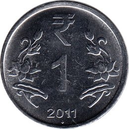 Indien 1 Rupees 2011