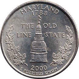 USA Quarter 2000 "Maryland" D