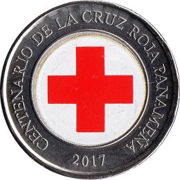 Panama 1 Balboa 2017 &quot;Centenary of the Panamanian Red Cross&quot;