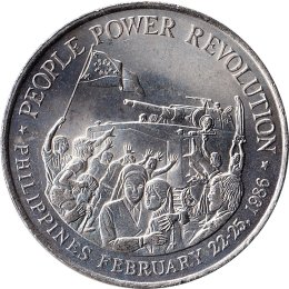 Philippinen 10 Piso 1988 "People Power Revolution"