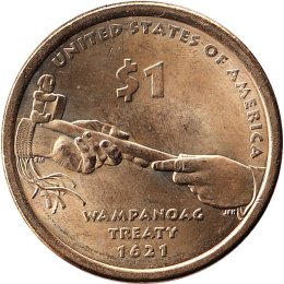 USA 1 Dollar 2011 "Native American" D