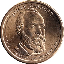 USA 1 Dollar 2011 "James Garfield" D