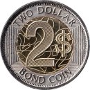 Simbabwe 2 Dollar 2018 "BOND COIN"