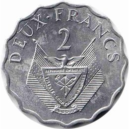 Ruanda 2 Francs 1970 "FAO"