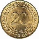 Algerien 20 Centimes 1972 "FAO"