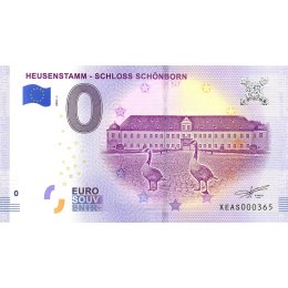 0-Euro Schein 2018-1 "HEUSENSTAMM - SCHLOSS SCHÖNBORN"
