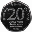 Sri Lanka 20 Rupees 2021 "150th Anniversary of Census of Population and Housing"