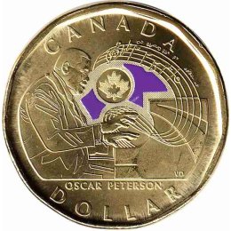 Kanada 1 Dollar 2022 "Celebrating Oscar Peterson" colored