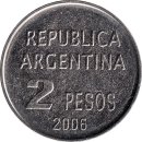 Argentinien 2 Pesos 2006 "Defense of Human Rights"