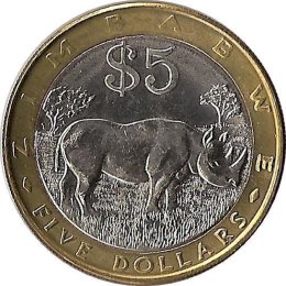 Simbabwe 5 $ 2002 &quot;Nashorn&quot;