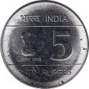 Indien 5 Rupees 2007 "Birth Centenary of Shaheed...
